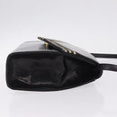 Bally Shoulder Bag Leather Black Gold Auth ka6937-4