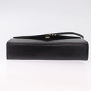 Bally Shoulder Bag Leather Black Gold Auth ka6937-9