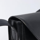 Christian Dior Shoulder Bag Leather Black Gold Auth ka6938-16