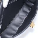Christian Dior Shoulder Bag Leather Black Gold Auth ka6938-19