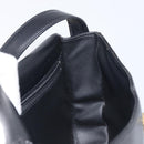 Christian Dior Shoulder Bag Leather Black Gold Auth ka6938-20
