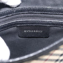 BURBERRY Nova Check Shoulder Bag Canvas Beige Silver Auth ka6942-16