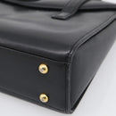 GIVENCHY Hand Bag Leather Black Gold Auth ka6943-10