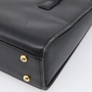GIVENCHY Hand Bag Leather Black Gold Auth ka6943-12