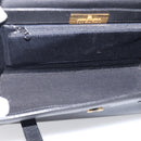 GIVENCHY Hand Bag Leather Black Gold Auth ka6943-15