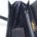 GIVENCHY Hand Bag Leather Black Gold Auth ka6943-17