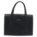 GIVENCHY Hand Bag Leather Black Gold Auth ka6943-2