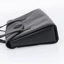 GIVENCHY Hand Bag Leather Black Gold Auth ka6943-4