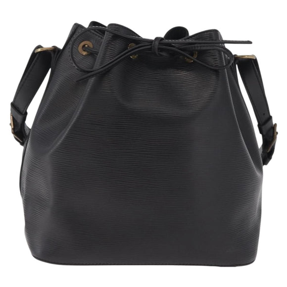 LOUIS VUITTON Epi Petit Noe Shoulder Bag Black M44102 LV Auth ka6944V