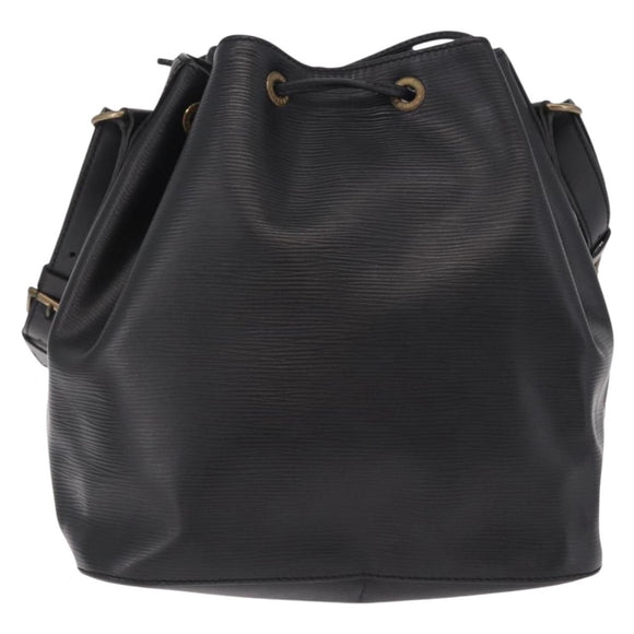LOUIS VUITTON Epi Petit Noe Shoulder Bag Black M44102 LV Auth ka6944V