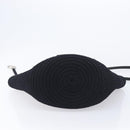 Balenciaga Ibiza Basket Hand Bag Canvas 2way Black Silver 695611 Auth ka6950SAM-12