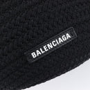 Balenciaga Ibiza Basket Hand Bag Canvas 2way Black Silver 695611 Auth ka6950SAM-18