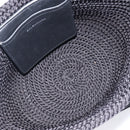 Balenciaga Ibiza Basket Hand Bag Canvas 2way Black Silver 695611 Auth ka6950SAM-22
