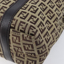 FENDI Zucchino Canvas Tote Bag Beige Gold Auth ka6952A-10