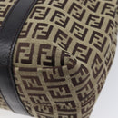 FENDI Zucchino Canvas Tote Bag Beige Gold Auth ka6952A-12