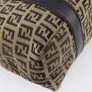 FENDI Zucchino Canvas Tote Bag Beige Gold Auth ka6952A-13