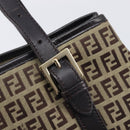 FENDI Zucchino Canvas Tote Bag Beige Gold Auth ka6952A-14