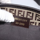 FENDI Zucchino Canvas Tote Bag Beige Gold Auth ka6952A-24