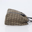 FENDI Zucchino Canvas Tote Bag Beige Gold Auth ka6952A-4
