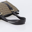 FENDI Zucchino Canvas Tote Bag Beige Gold Auth ka6952A-7