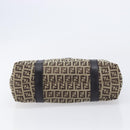 FENDI Zucchino Canvas Tote Bag Beige Gold Auth ka6952A-9