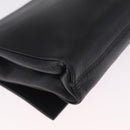 CELINE Shoulder Bag Leather Black Silver Auth ka6958-13
