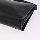 CELINE Shoulder Bag Leather Black Silver Auth ka6958-14