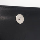 CELINE Shoulder Bag Leather Black Silver Auth ka6958-17