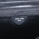 CELINE Shoulder Bag Leather Black Silver Auth ka6958-19