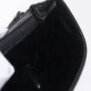 CELINE Shoulder Bag Leather Black Silver Auth ka6958-21