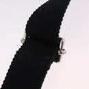Valentino Shoulder Bag Patent Leather Black Silver Auth ka6959V-10