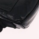 Valentino Shoulder Bag Patent Leather Black Silver Auth ka6959V-14