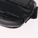 Valentino Shoulder Bag Patent Leather Black Silver Auth ka6959V-15