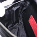 Valentino Shoulder Bag Patent Leather Black Silver Auth ka6959V-23