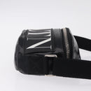 Valentino Shoulder Bag Patent Leather Black Silver Auth ka6959V-4