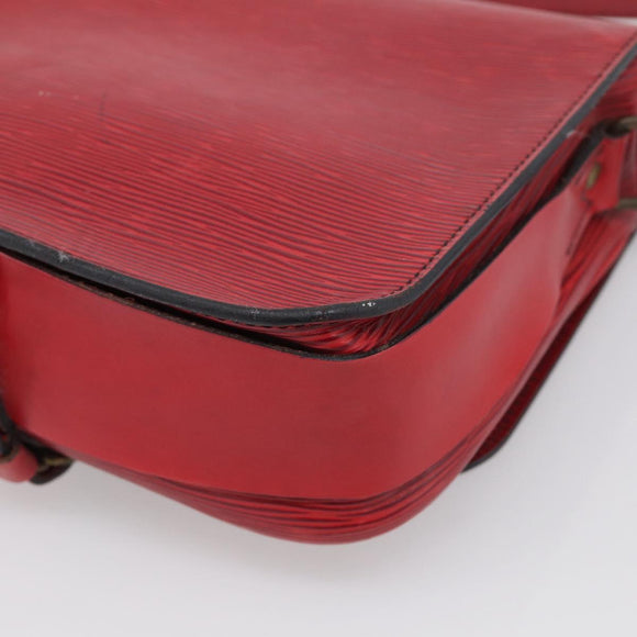 LOUIS VUITTON Epi Cartouchiere MM Shoulder Bag Red M52247 LV Auth ka6960