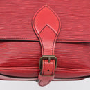 LOUIS VUITTON Epi Cartouchiere MM Shoulder Bag Red M52247 LV Auth ka6960-14