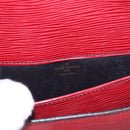LOUIS VUITTON Epi Cartouchiere MM Shoulder Bag Red M52247 LV Auth ka6960-19