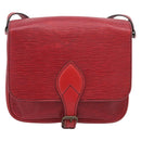 LOUIS VUITTON Epi Cartouchiere MM Shoulder Bag Red M52247 LV Auth ka6960-2