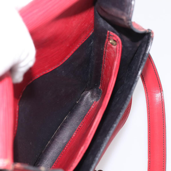 LOUIS VUITTON Epi Cartouchiere MM Shoulder Bag Red M52247 LV Auth ka6960