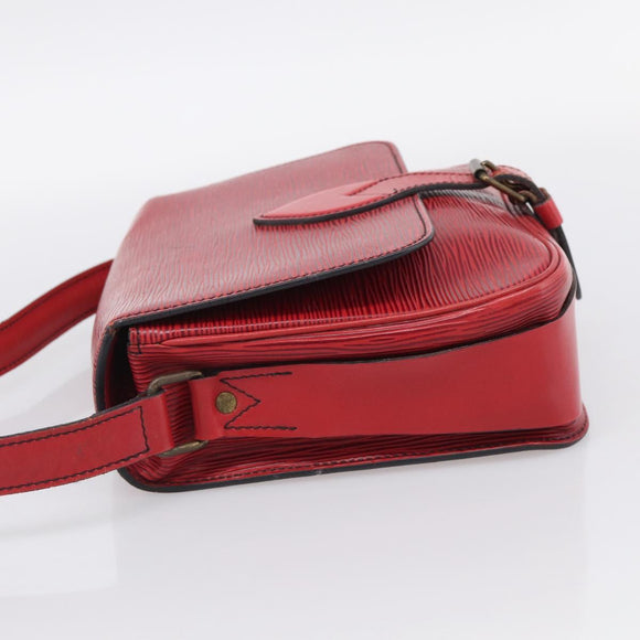 LOUIS VUITTON Epi Cartouchiere MM Shoulder Bag Red M52247 LV Auth ka6960