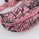 Balenciaga Le Cagoule XS Shoulder Bag Leather Pink Silver 671309 Auth ka6967SAM-17