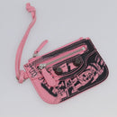 Balenciaga Le Cagoule XS Shoulder Bag Leather Pink Silver 671309 Auth ka6967SAM-21