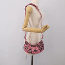 Balenciaga Le Cagoule XS Shoulder Bag Leather Pink Silver 671309 Auth ka6967SAM-27