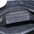 Balenciaga Mini City Hand Bag Leather 2way Black Silver 300295 Auth ka6969M-18