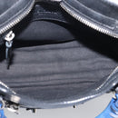 Balenciaga Mini City Hand Bag Leather 2way Black Silver 300295 Auth ka6969M-19