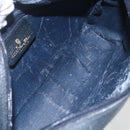 GUCCI GG Supreme Sherry Line Shoulder Bag PVC Navy Gold Auth ka697-17