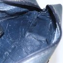 GUCCI GG Supreme Sherry Line Shoulder Bag PVC Navy Gold Auth ka697-18