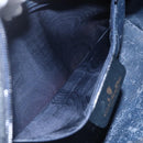 GUCCI GG Supreme Sherry Line Shoulder Bag PVC Navy Gold Auth ka697-20