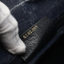 GUCCI GG Supreme Sherry Line Shoulder Bag PVC Navy Gold Auth ka697-22